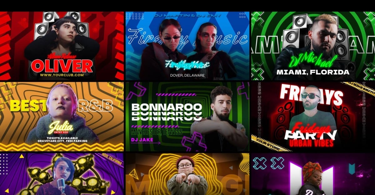 DJ Party Freeze Frame - Motion Graphics Template