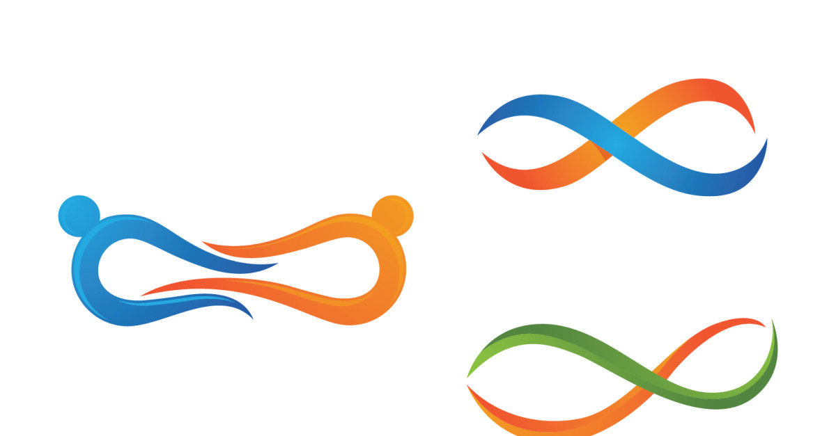 Infinity logo Design Vector icon illustration design template v.5