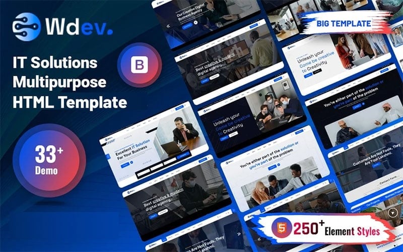 Wdev - Multipurpose Responsive Website Template