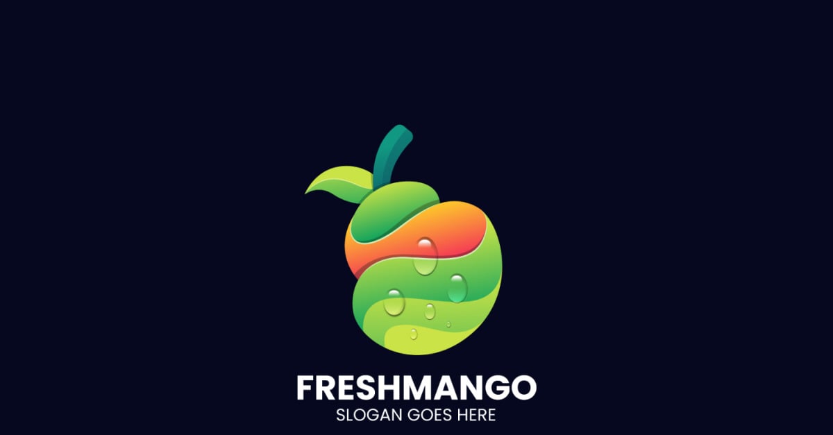 Mango Gradient Color Logo #525786
