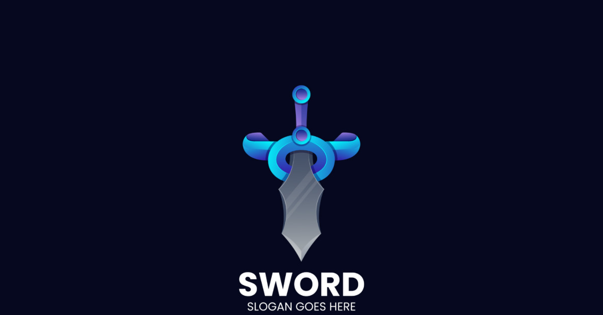 Sword Colorful Gradient Logo #525813