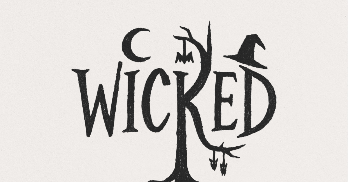 Wicked PNG, Halloween PNG, Retro Halloween png, Spooky Art, Gothic Christmas Tree, Ghost Witch, Bat