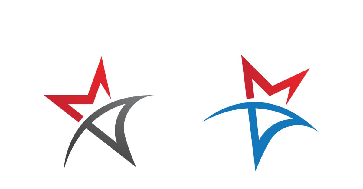 Star faster Concept Logo Illustration design template v.5