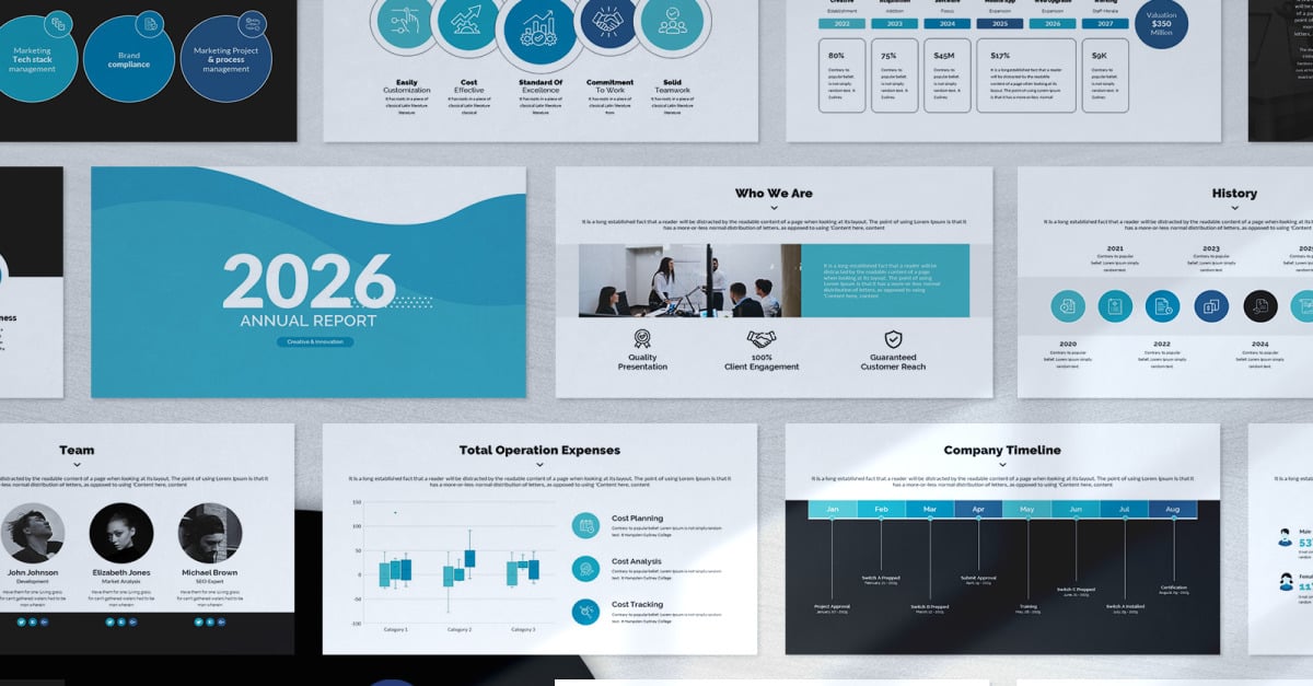 Annual Report-Google Slide Presentation Template