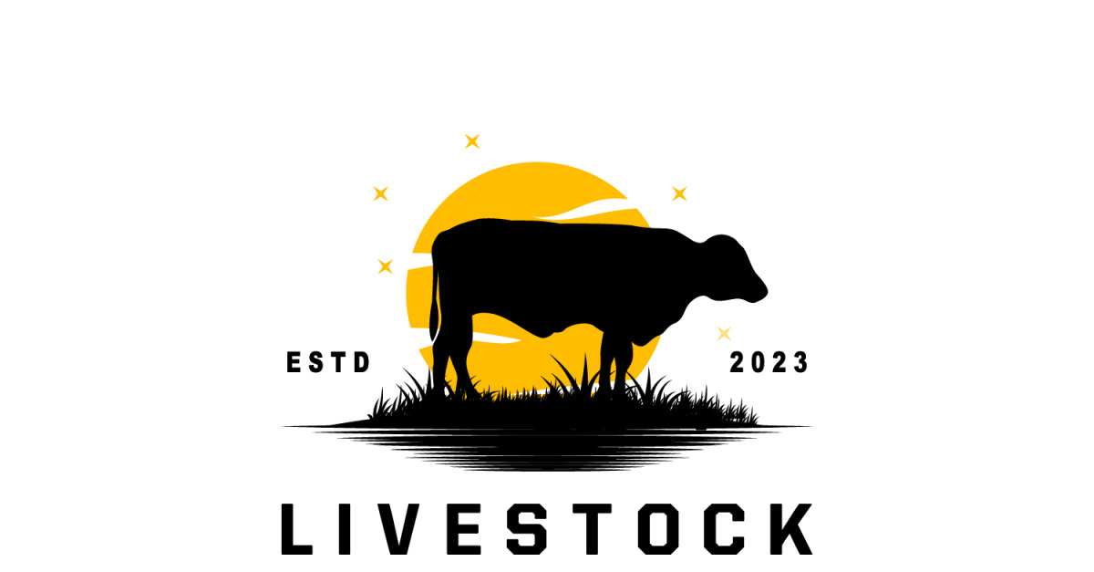 Livestock Logo Fram Garden Design V9