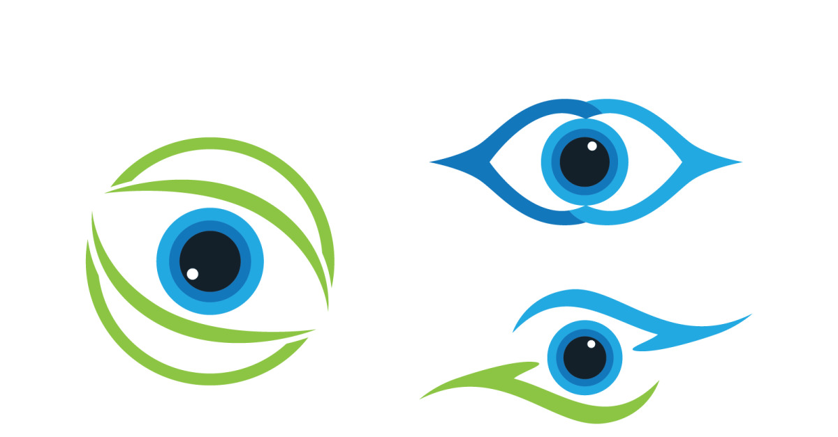 Eye clinic Healthy Care vector icon illustration design v.27