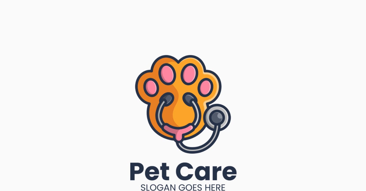 Pet Care Logo Template Vector Design