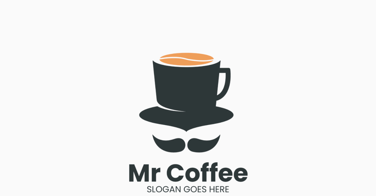Mister Coffee Logo Template Vector Design