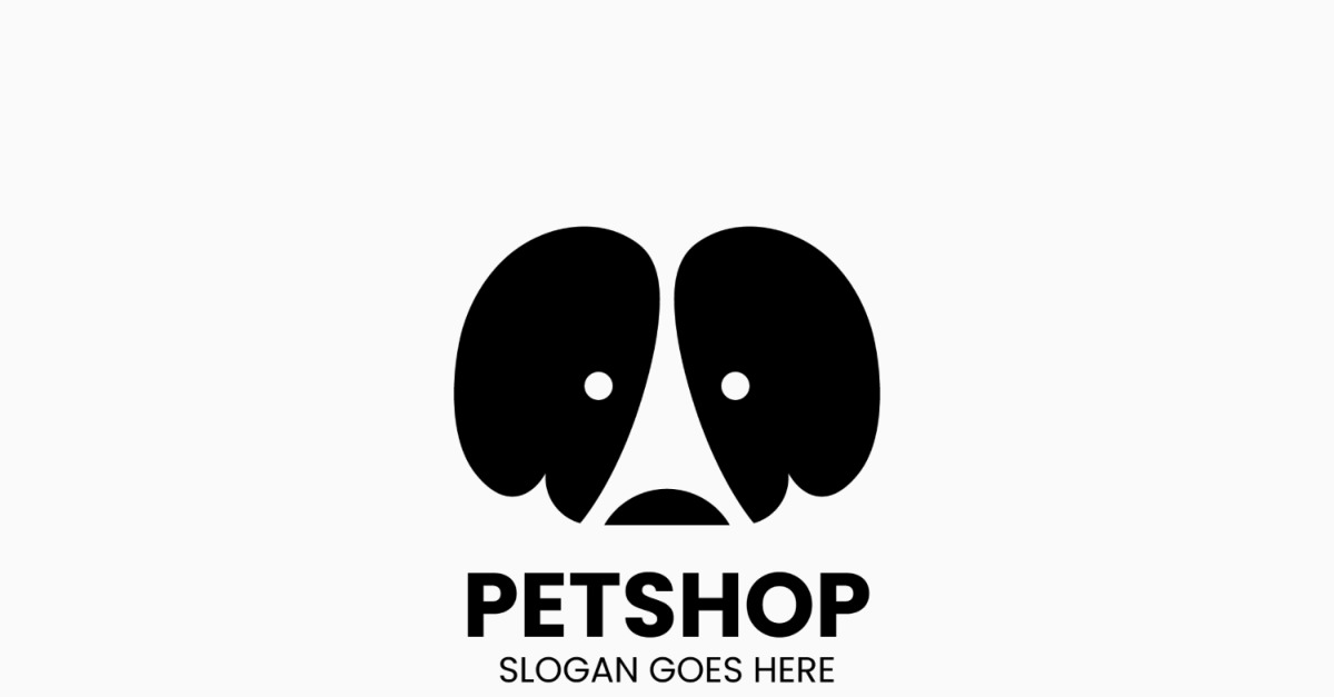Paris Pet Shop Logo Template Vector Design