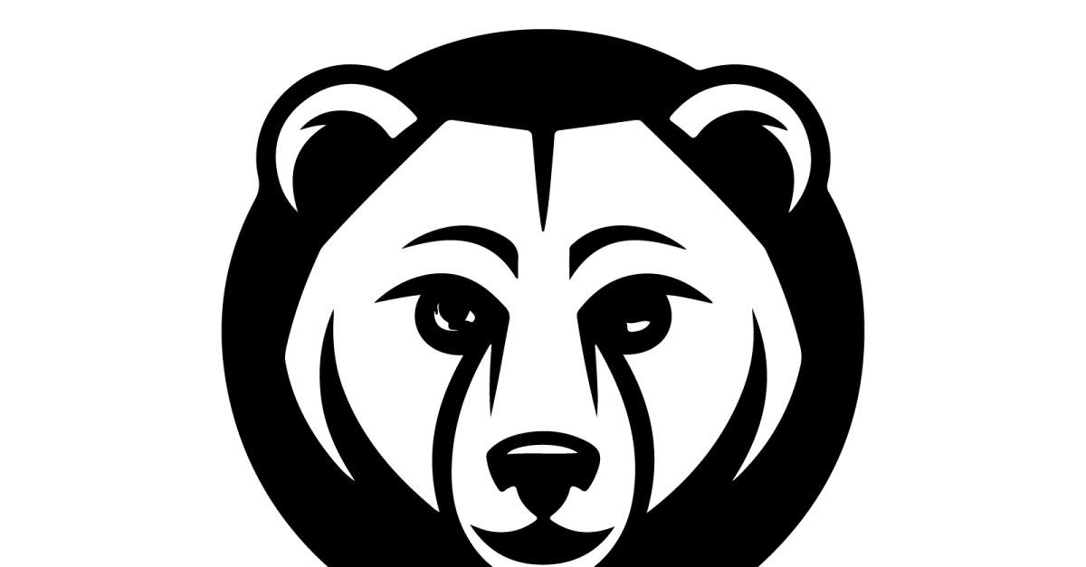 A vector logo the face of a bear #527179