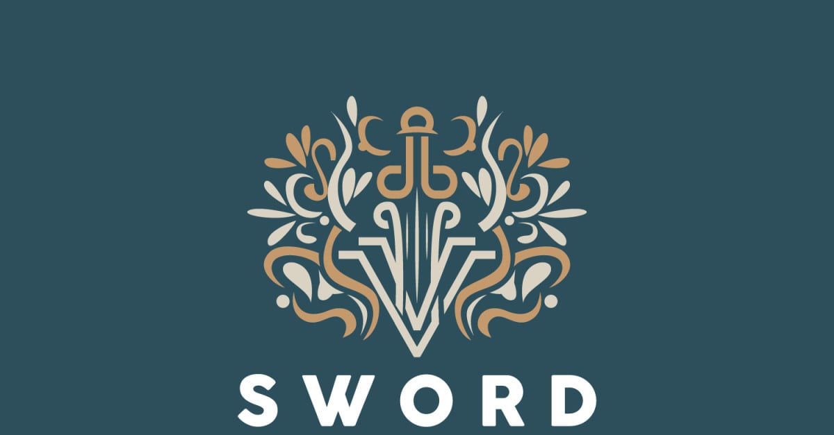 Sword Logo Fighter War Weapon VectorV3