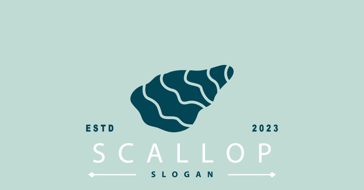 Seashell Logo Inspiration Scallop V2
