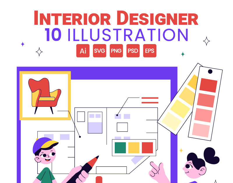 10 Interior Designer Illustration #527435