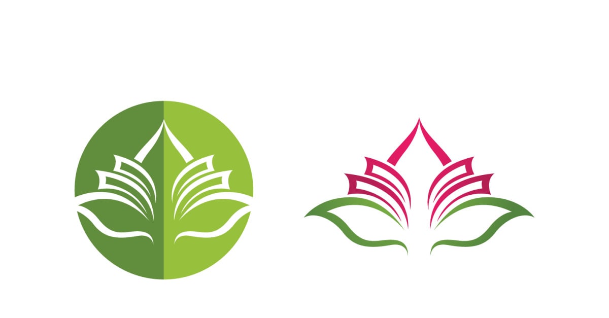 Lotus flower Logo Beauty Salon Cosmetic skincare vector icon design v.191