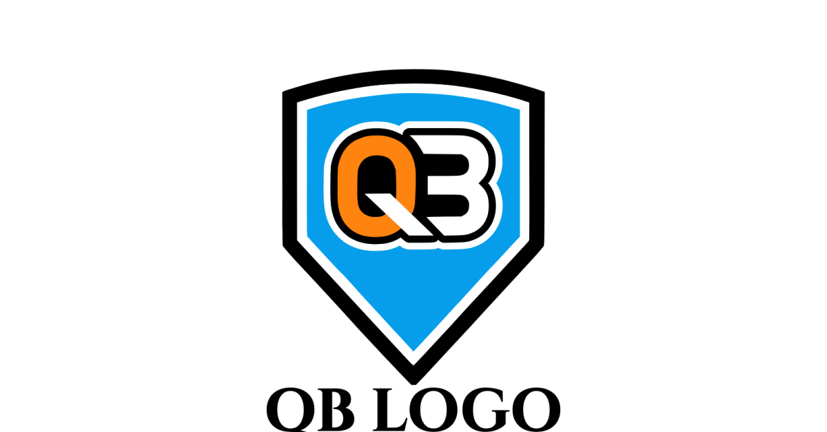 QB Letter Unique Design Logo Template