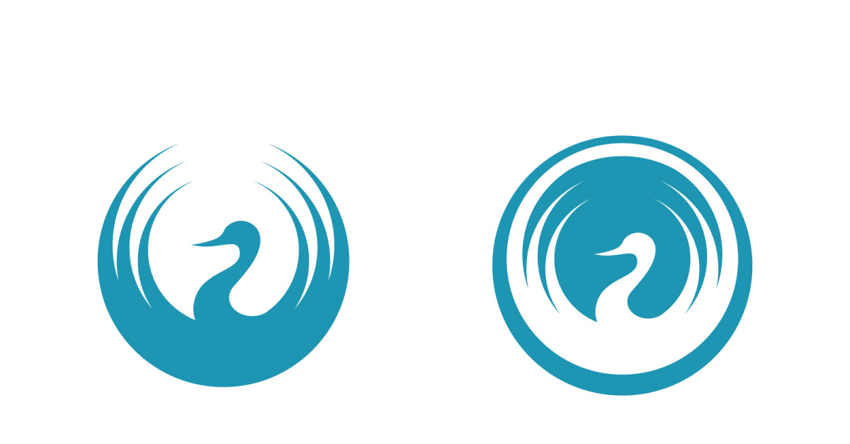 Swan Beauty Logo icon Template illustration design v.13