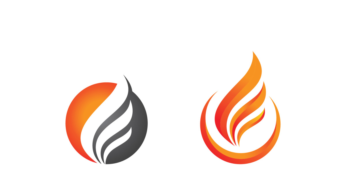 Flames Logo icon illustration vector design template v1.110