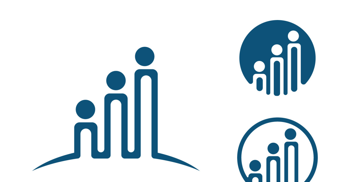 Business growth Finance concept logo illustration design v.127