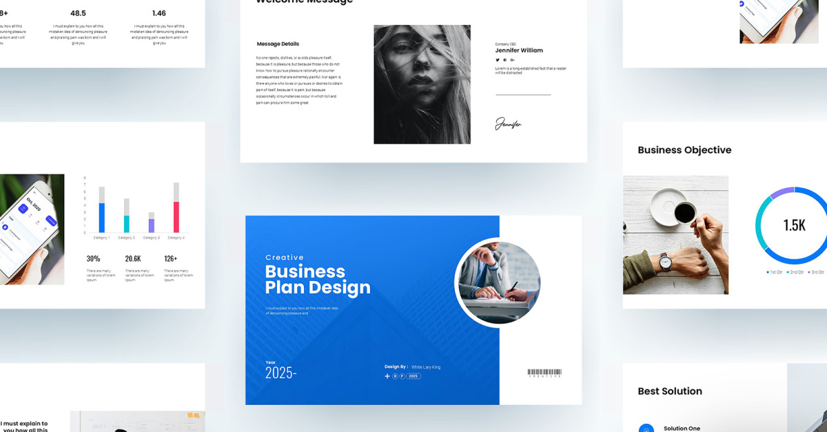 Digital Business Plan Google Slides Presentation Template