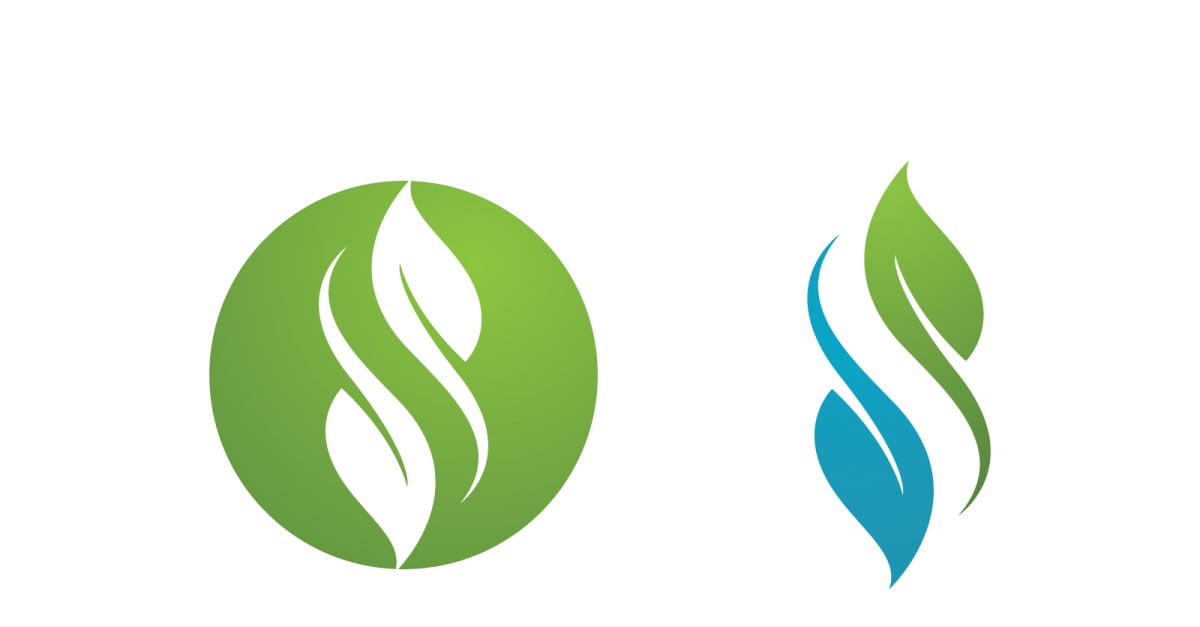 Ecology Tree  Leaf vector icon illustration logo design v.22