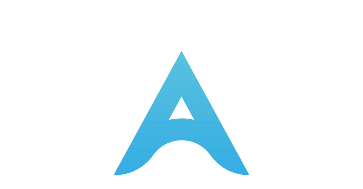 Letter A logo vector template design element V6.