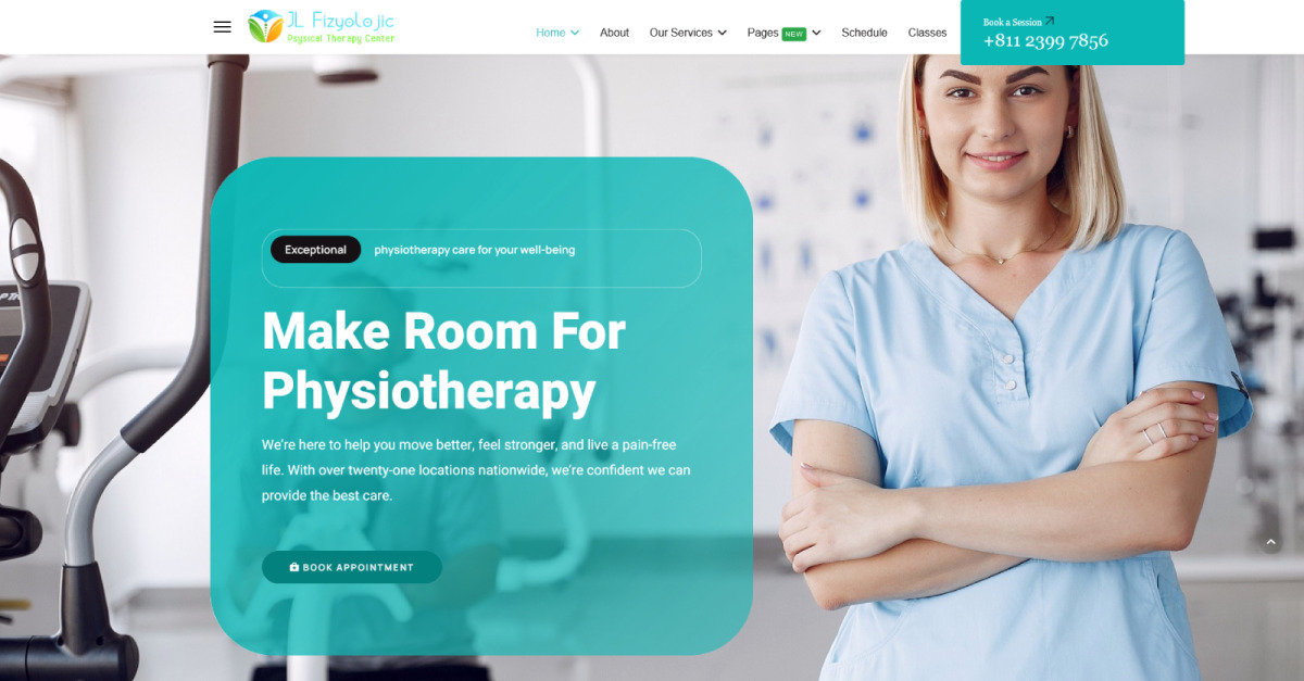 JL Fizyolojic Clinic Physiotherapy  and PTR Medical Joomla Template