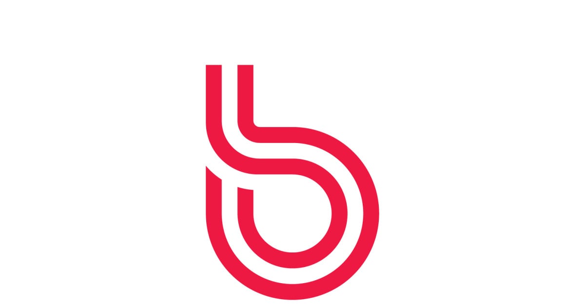 B letter Initial Logo design Template v0