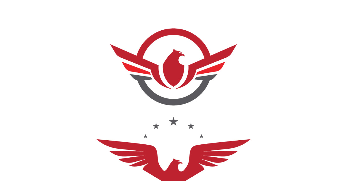 Eagle hawk wing icon Template logo design v1.1