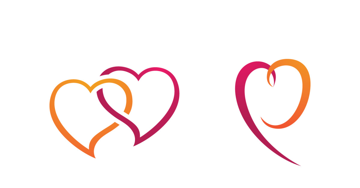 Human care Love adoption group network and social logo design v.4