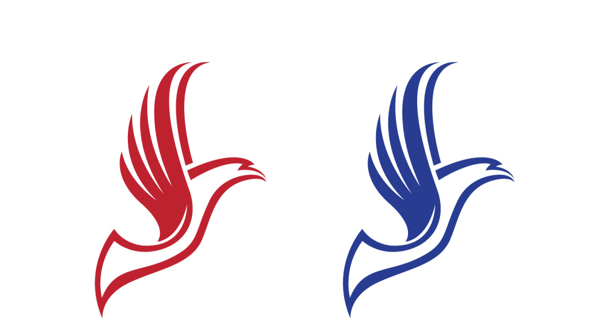 Eagle hawk wing icon Template logo design v1.5