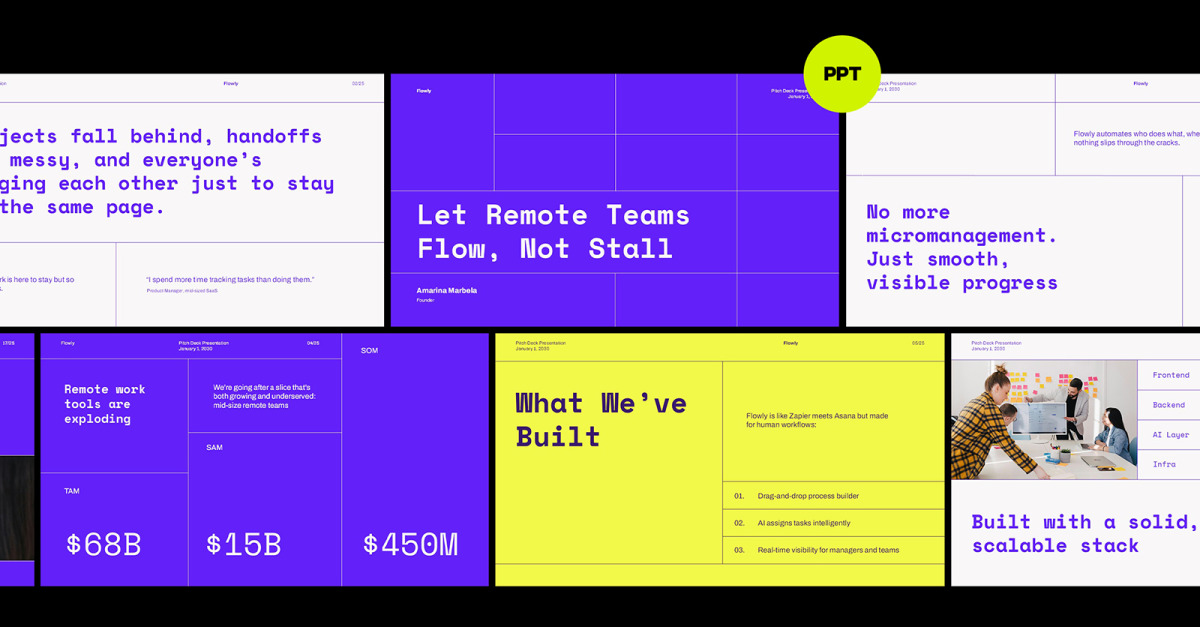 Flowly Pitch Deck PowerPoint #529225