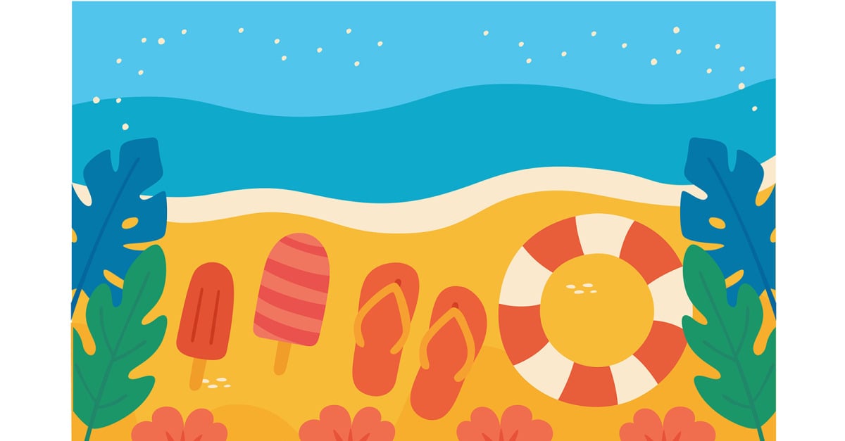 A Day at the Beach (flat design) #529691