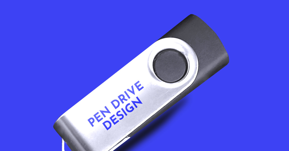 Pendrive Mockup PSD Template Design 14