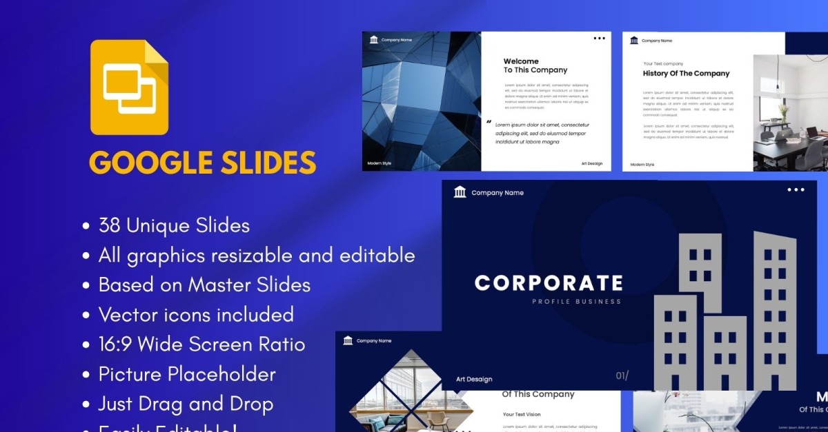Corporate Business Google Slide Template