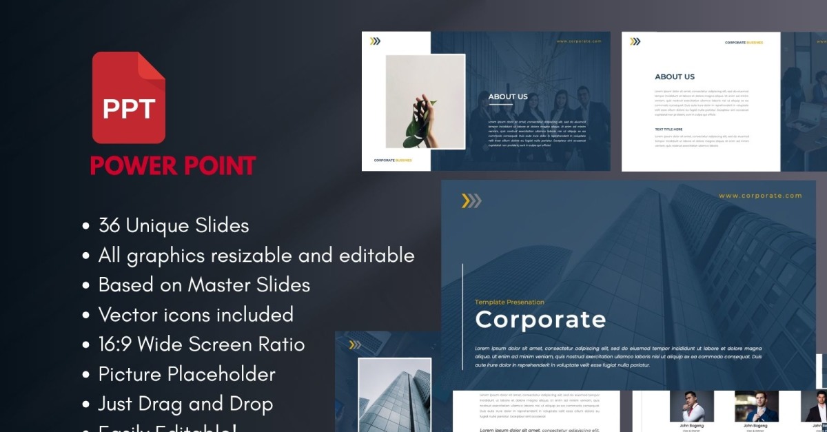 CORPORATE  Business Multipurpose PowerPoint Presentation Template