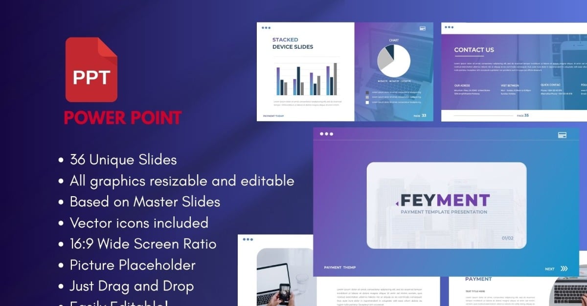 FEYMENT Digital Payment PowerPoint Presentation Template