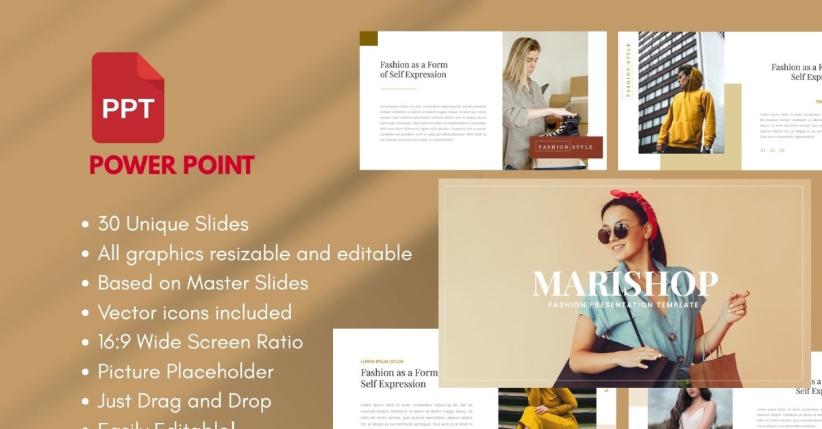MARISHOP Fashion Presentation Template