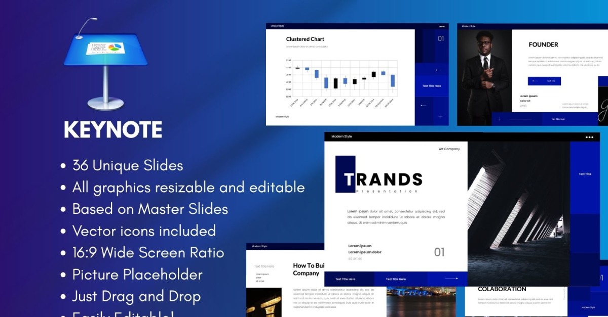 Trands  Business Keynote Template #529776