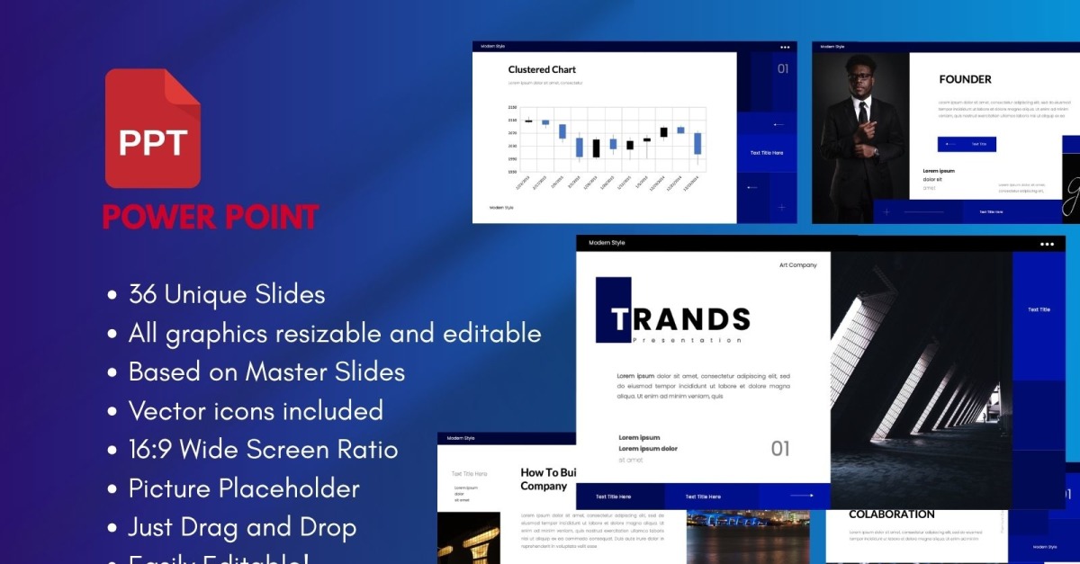 Trands  Business PowerPoint Template