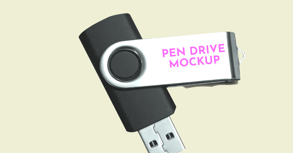 Pendrive Mockup PSD Template Design 27