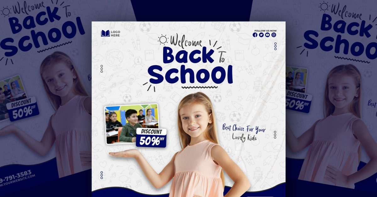 Welcome Back School Template #529830