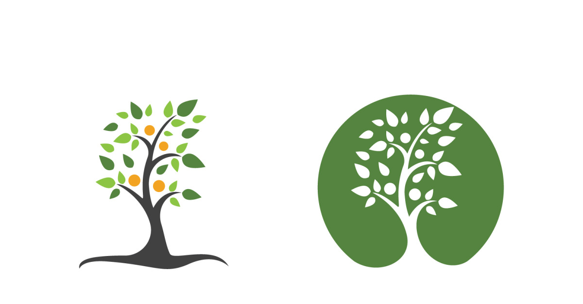 Ecology Tree  Leaf vector icon illustration logo design v.39
