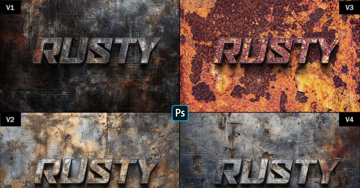 Realistic Grunge Metal Logo Mockup #530175