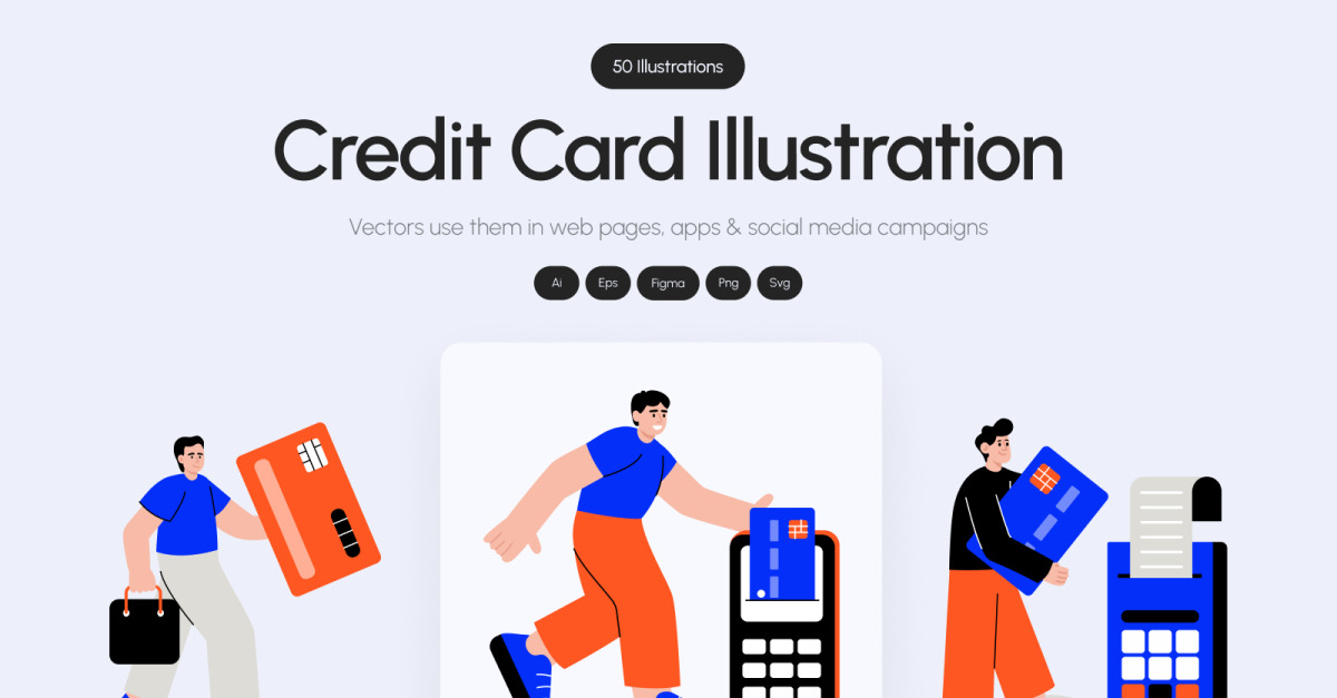 Credit Card Illustration Art Set #530282