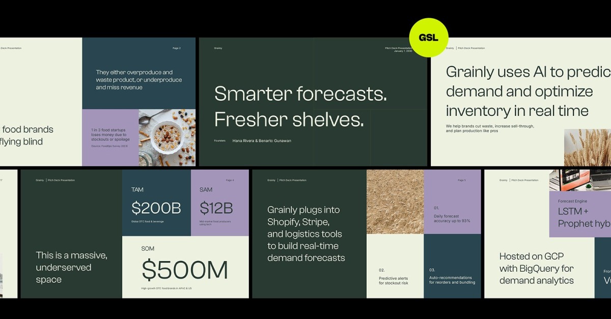 Grainly Food Tech Pitch Deck GoogleSlide