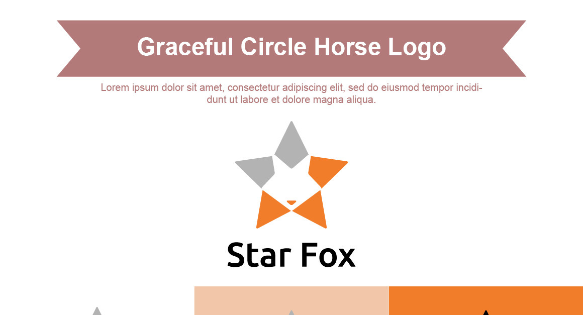 Fox in Negative Space Inside Star Shape