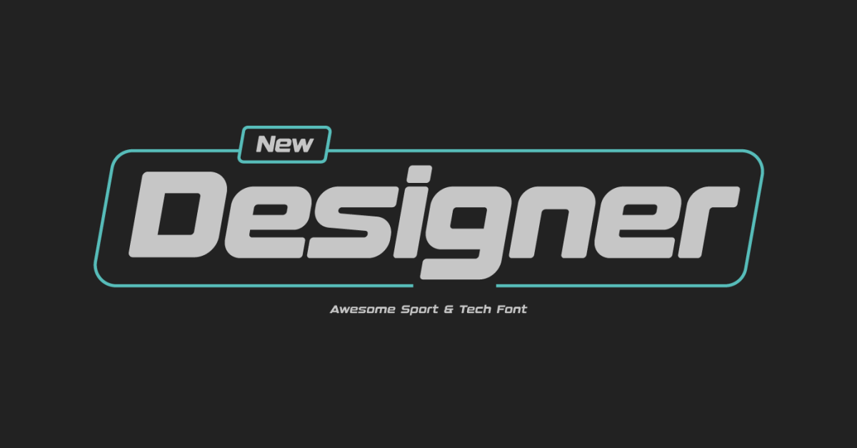 New Designer Headline and Logo Typeface