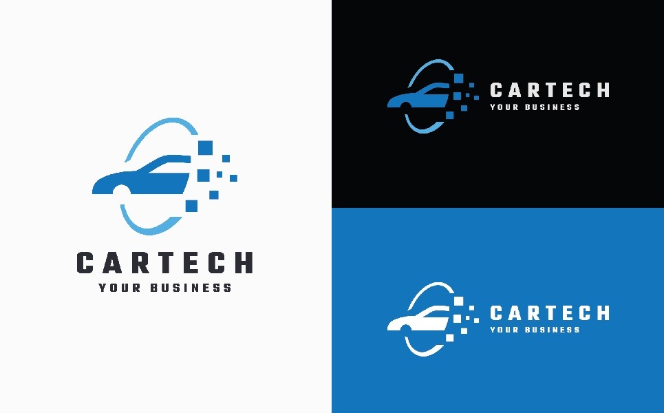 Car Tech – Digital Automotive & Tech Logo