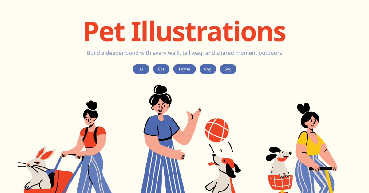 Pet Illustrations Art Set #532958