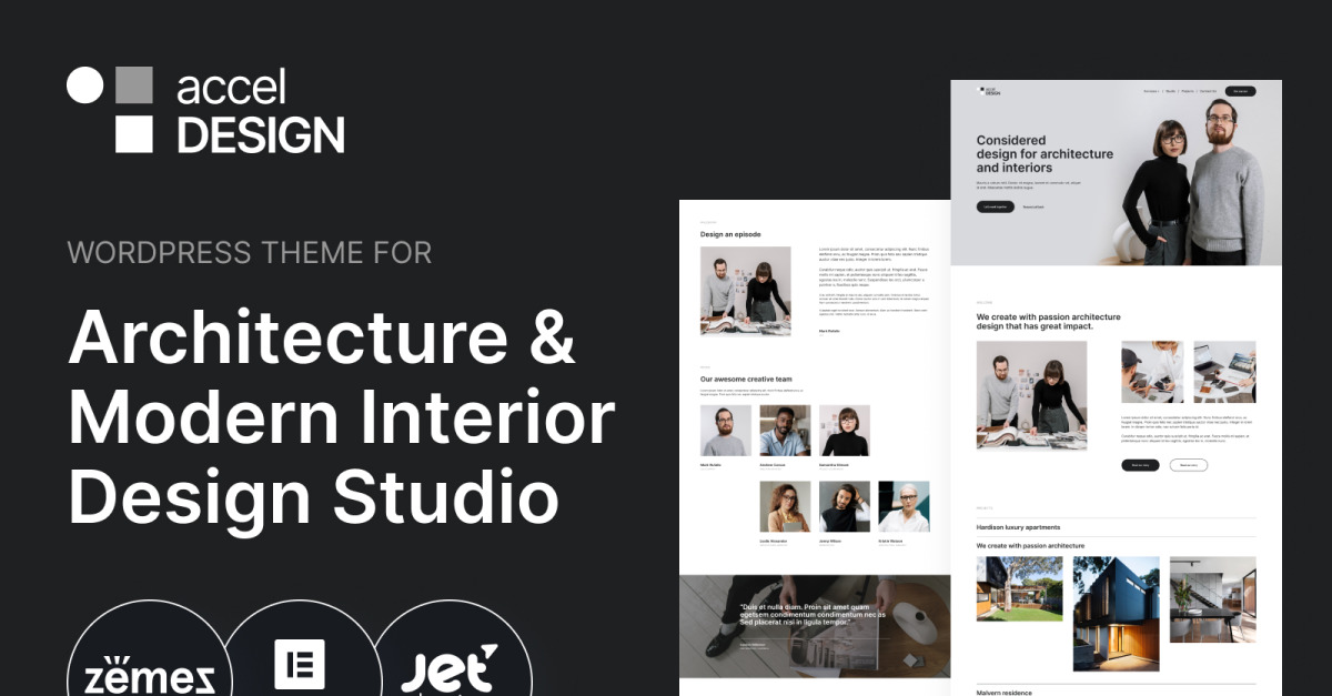 AccelDesign - WordPress Theme for Architecture & Modern Interior Design ...